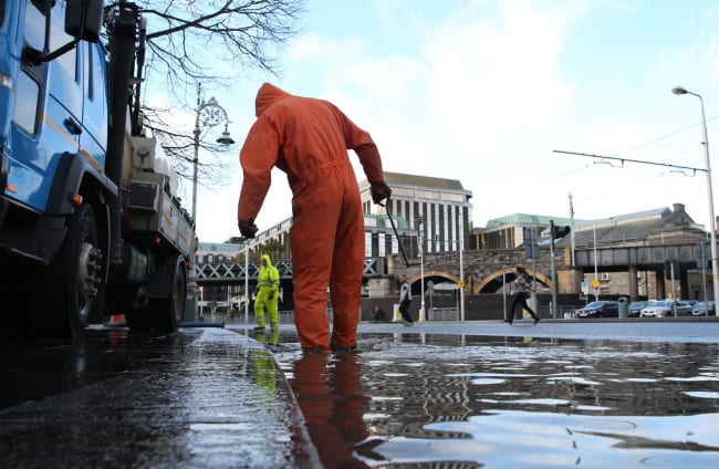 A Status orange warning will be in effect in six counties on Friday morning.
