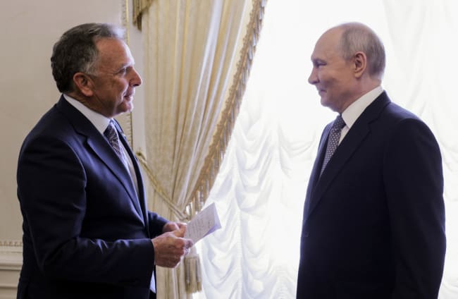 Donald Trump’s envoy Steve Witkoff and Putin met on Wednesday