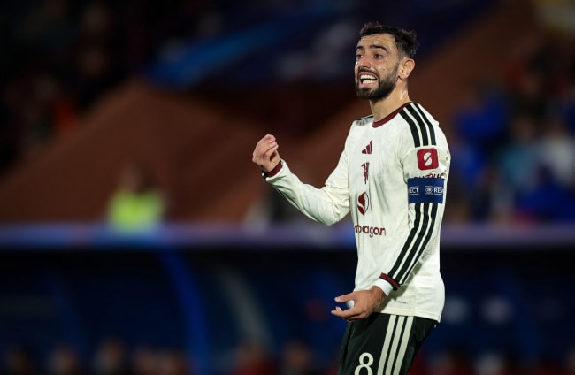 Man Utd captain Bruno Fernandes.