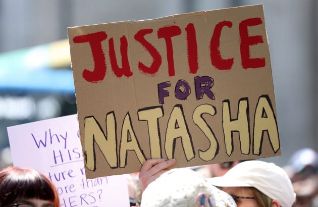 Thousands marched across the country today in solidarity with Natasha O'Brien.